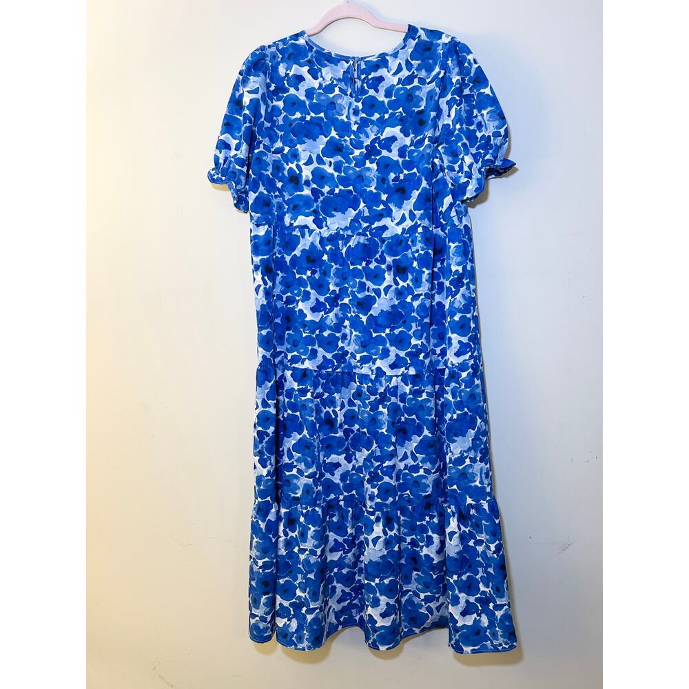 Shein Blue & White Floral Maxi Dress
